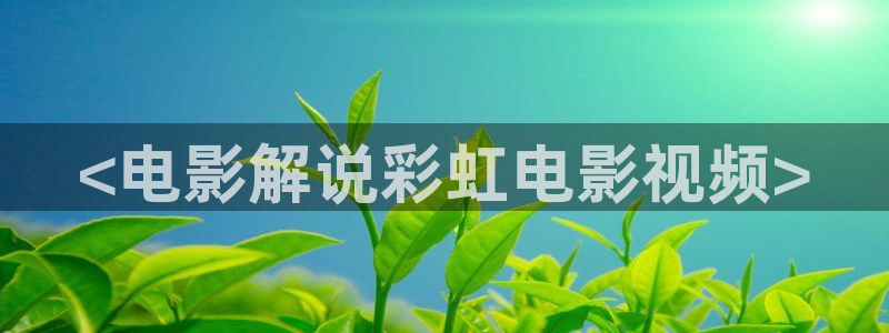 良辰之屋2奇优影院：<电影解说彩虹电影视频>