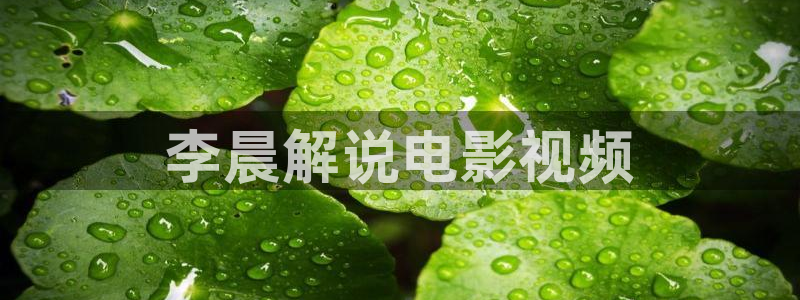 奇优影院入口：李晨解说电影视频
